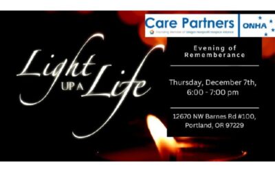 Care Partners Light up a Life Event